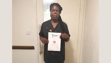 20 years of service achieved by Hounslow care home chef